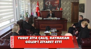 Kaymakam Güler'e makamında ziyaret