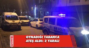 Silahıyla oynayan şahıs, kendisini yaraladı