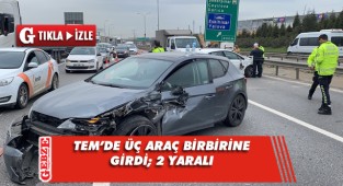 Sol şeritte duran araç zincirleme kazaya sebep oldu