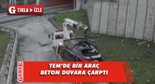 TEM'deki feci kaza kameralara yansıdı