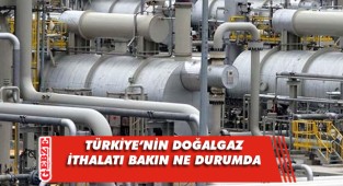 Türkiye'nin doğalgaz ithalatı azaldı