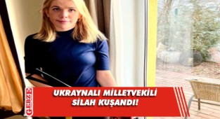 Ukraynalı kadın vekilin silahlı paylaşımı