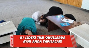 4 Mart'ta tüm okullarda deprem tatbikatı yapılacak
