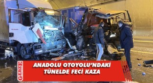 Anadolu Otoyolu'nda korkutan kaza
