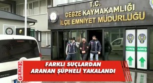 Aranan suçlu Gebze’de yakalandı