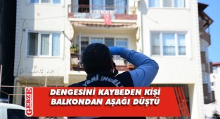 Balkondan düştü, 2. Katta asılı kaldı