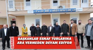 Başkanlar İstasyon Mahallesi esnafını ziyaret etti