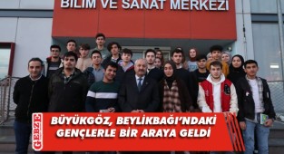 Büyükgöz, ders çalışan gençlerle buluştu
