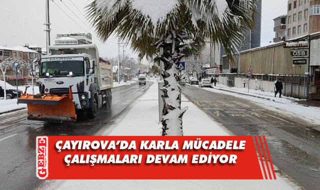 Çayırova Belediyesi ekiplerinden yoğun çalışma