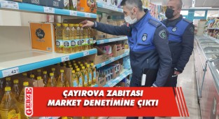 Çayırova Zabıtası, stok ve fiyat denetimi yaptı