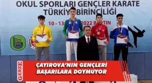ÇESK karate sporcularından 1 altın 1 gümüş