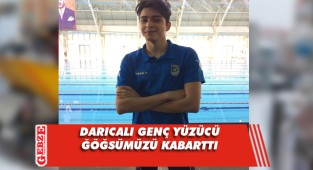 Darıcalı genç yüzücüden büyük başarı