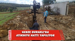 Duraklı Eleşli mevkiine yeni atıksuyu hattı