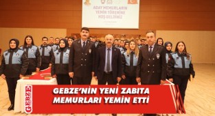 Gebze'de 44 zabıta memuru yemin etti