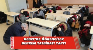 Gebze'de başarılı deprem tatbikatı