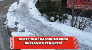 Gebze'de kaldırımlar tehlike saçıyor