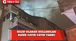 Gebze'de korkutan yangın
