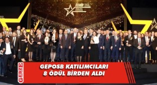 GEPOSB katılımcılarına 8 kategoride ödül geldi