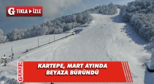 Kartepe'de Mart ayında beyaz güzellik