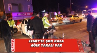 Kavşakta şok kaza: 2 yaralı var