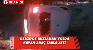 Kayan araç şarampole yuvarlandı
