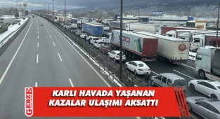 Kocaeli'nde kazalar ulaşımı aksattı