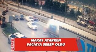 Makas atmak isterken kaza yaptı