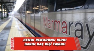 Marmaray günlük yolcu sayısında rekor tazeledi