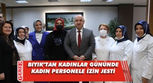 Muzaffer Bıyık kadınlar gününü kutladı
