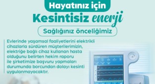 SEDAŞ, cihaza bağlı hastaların yanında