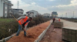 Selimiye Caddesi’ne yeni kaldırım