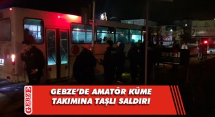 Takım otobüsüne taşlı saldırı; 1 futbolcu yaralandı