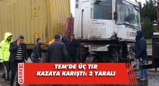 TEM Otoyolu'nda kaza: 2 yaralı