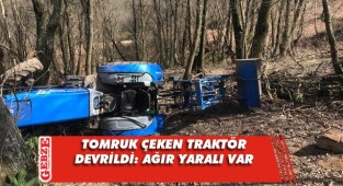 Traktör devrildi, şoför altında kaldı