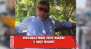 Üzerine lift makinası düşen işçi öldü