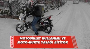 Valilik açıkladı; moto-kurye yasağı yarın kalkıyor