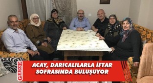 Acay vatandaşın iftar sofrasına konuk oluyor