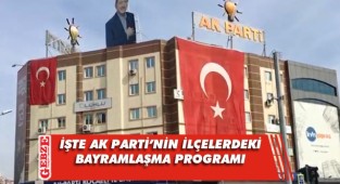 AK Parti’nin ilçe bayramlaşma programı netleşti