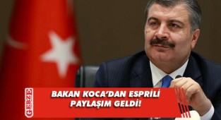 Bakan Koca'dan 'Güldür Güldür' paylaşımı