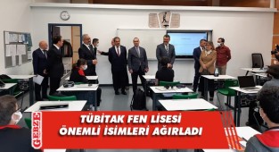 Bakan yardımcıları TÜBİTAK Fen Lisesi'ni gezdi