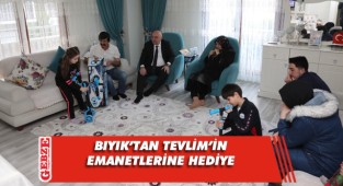 Bıyık'tan şehidimizin çocuklarına sürpriz