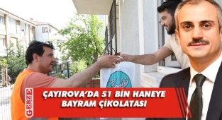 Çayırova'da her haneye bayram çikolatası