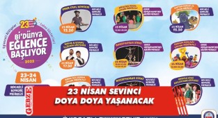 Çocuklar 23 Nisan’da eğlenceye doyacak