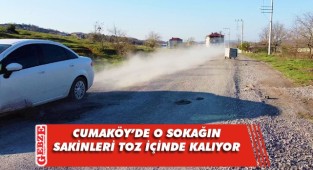 Cumaköy sakinleri, o yola çözüm istiyor