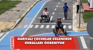 Darıca’da çocuklara uygulamalı trafik eğitimi