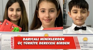 Darıcalı miniklerden piyano yarışmasında büyük başarı