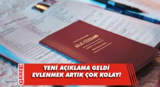 Evlenme işlemlerinde büyük kolaylık