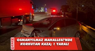 Gebze'de iki otomobil çarpıştı; 1 yaralı