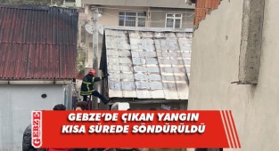 Gecekonduda çıkan yangın panik yarattı
