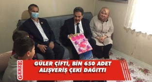 Güler Çifti, Gebze'de bin 925 adet gıda kolisi dağıttı